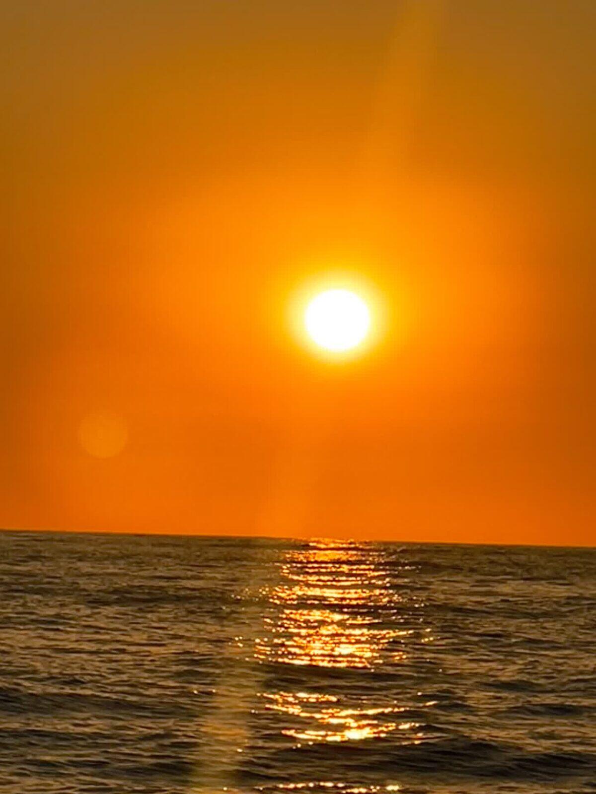 Atardecer sobre el mar Cantábrico